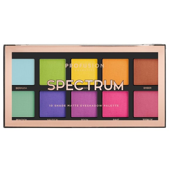 NWT Profusion Cosmetics Spectrum 10 Shade Palette Eyeshadow - Picture 1 of 2